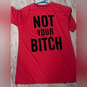 Woman’s oversized shirt dress